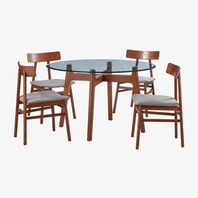 Homebase Baxter Dining Table and 4 Chairs