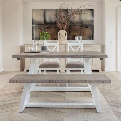 IO Living The White and Grey 1.6m Extending Dining Table Set