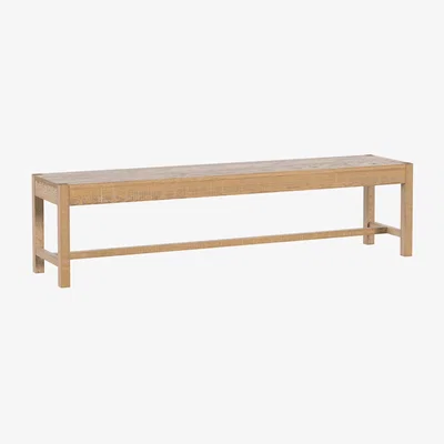 John Lewis Laura Ashley Braystone Dining Bench, Washed Oak