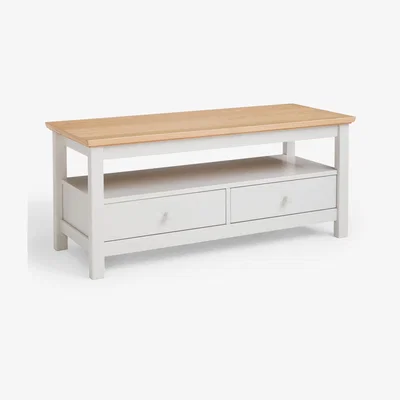 John Lewis John Lewis ANYDAY Wilton 2 Drawer Media Unit, Linen
