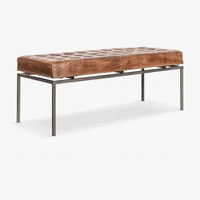 John Lewis Nkuku Nasan Leather Upholstered Bench