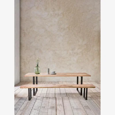 John Lewis Nkuku Fia Small Bench, Natural, L180cm