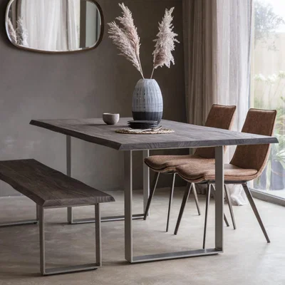 Knees Hunter 180cm Wood Dining Bench - Brown