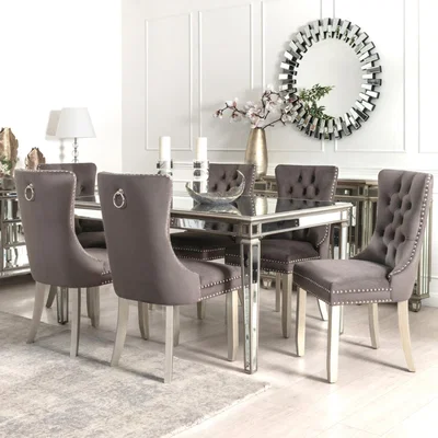 My Furniture Antoinette Rectangular  Table and 6 Chairs