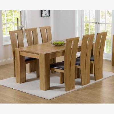 Oak&More Thames 180cm Oak Dining Table with Montreal Chairs