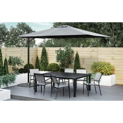 Out & Out Original Havana - 6 Seater Extendable Dining Set and 3x3m Parasol