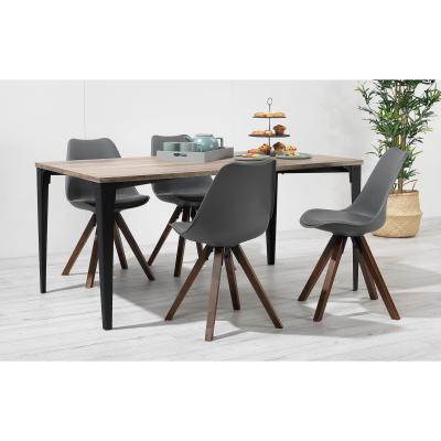Out & Out Original Bojan – Industrial Dining Set – 4 Seats - Grey