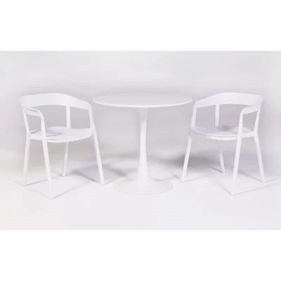 Out & Out Original Avery & Zion Dining Set - 2 Seats - White