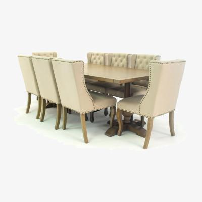 Out & Out Original Balmoral Canterbury - Wing Back Rectangular Dining Set - 8 Seater