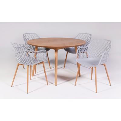 Out & Out Original Parquet & Arabella Dining Set - 4 Seats - Grey