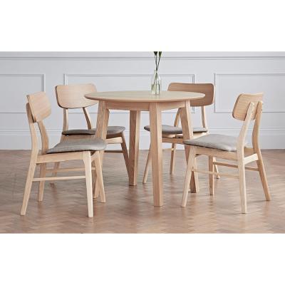 Out & Out Original Constance - Solid Wood Dining Set - Round Table - 4 Seats