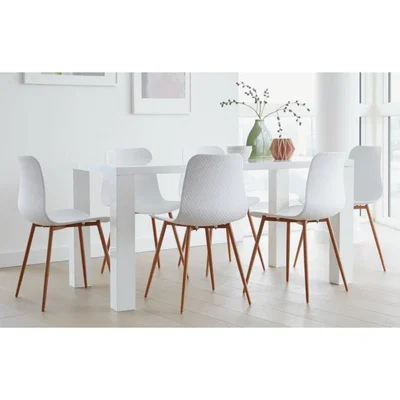 Out & Out Original Talisa - Rectangular Dining Set - 6 Seats - White