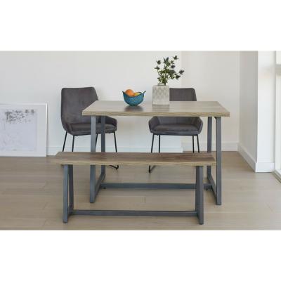 Out & Out Original Mona – Bench Dining Set – 4 Seats - Grey