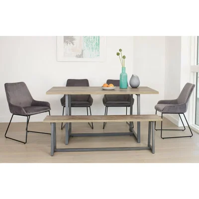 Out & Out Original Mona – Bench Dining Set – 6 Seats - 160cm