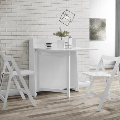 Downtown Julian Bowen Helsinki Compact Folding Dining Set - White