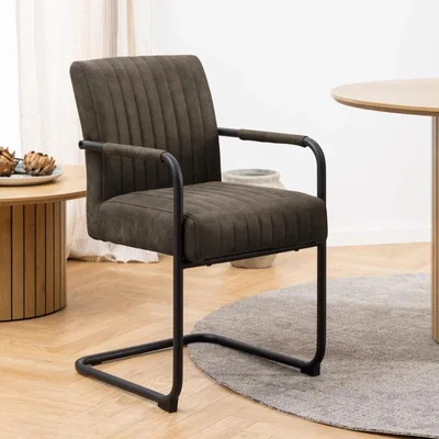 Downtown Actona Adele Dining Chair With Armrest - Anthracite