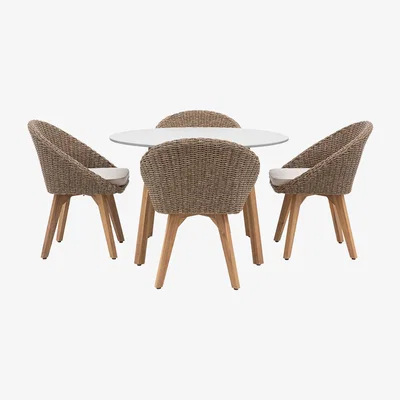 Perch and Parrow Laguna Round Dining Set