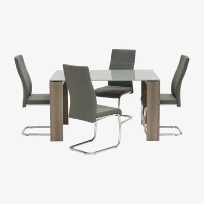 Pagazzi Casa 4 Seat Dining Set Grey