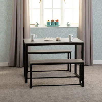 Pagazzi Nevada Dining Table and 2 Benches Set