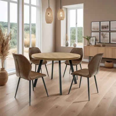Pagazzi Panama 1.1m Round 4 Seater Dining Set