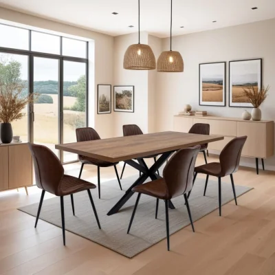Pagazzi Panama 1.6m Extendable 6 Seater Dining Set
