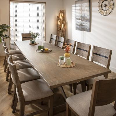 Quatropi Large 12 Seater Modern Wooden Dining Table and Chair Dining Set 320cm