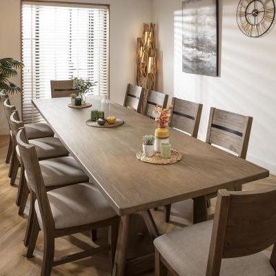 Quatropi Large 10 Seater Modern Wooden Dining Table and Chair Dining Set 320cm