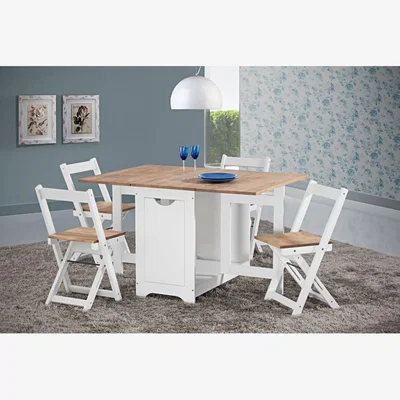 The Range Santos Butterfly Dining Set - White
