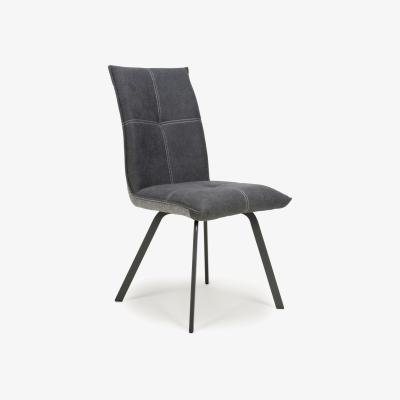 The Range Arden Dining Table and 4 Ariel Chairs - Grey