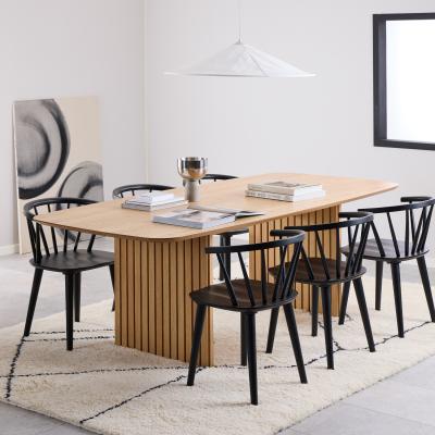 The Range Christo Dining Table and Ida Chair Set - Oak