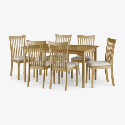 The Range Ibsen Extending Dining Table and 6 Chair Set