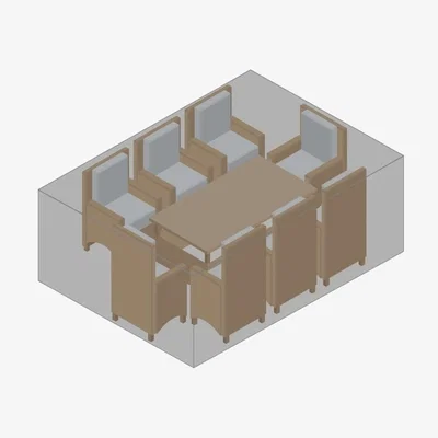 The Range Large Rectangle Dining Set Protective Cover - Black