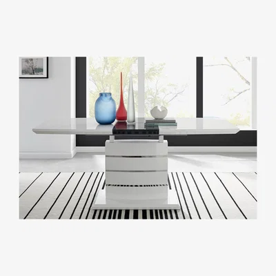 The Range Renato 6 Extending Dining Table - White