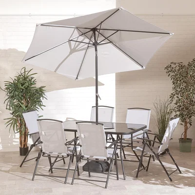 The Range Suntime 8pc New Memphis Dining Set - Grey
