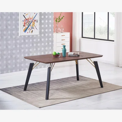 The Range Trafalgar Cosmo LUX Dining Set Includes a Table and Chairs Set of 4 - Dark Pink