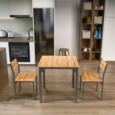 The Range WestWood Dining Table 2 Chairs DS19 Natural - Natural