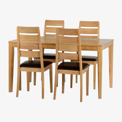 The Range Logan Four Seater Dining Set - Brown
