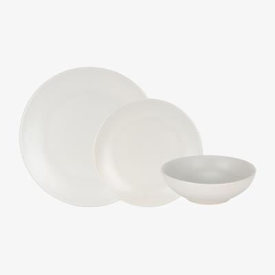 The Range Pastel 12 Piece Dinner Set - Grey
