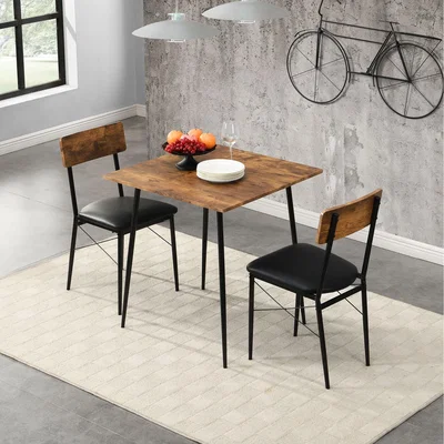 The Range Vintage Dining Set for home - Brown