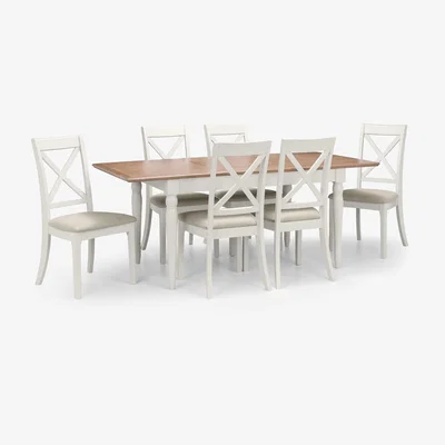 The Range Provence Table and Chairs  Set - Grey / 1 Table and 6 Chairs