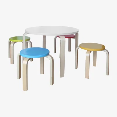The Range Mini Trend Children's Table Set - White