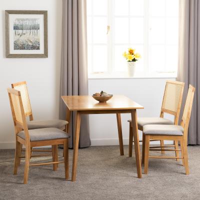 The Range Austin and Ellis Dining Set ( 4 Chairs ) - Oak Effect