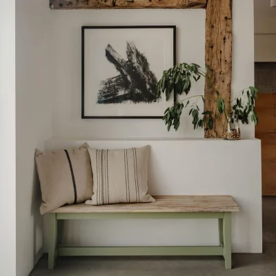 The Range Florence Dining Table Bench 140cm - Sage Green