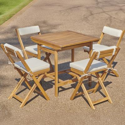 The Range Seaford Portable Stowaway Dining Set - brown