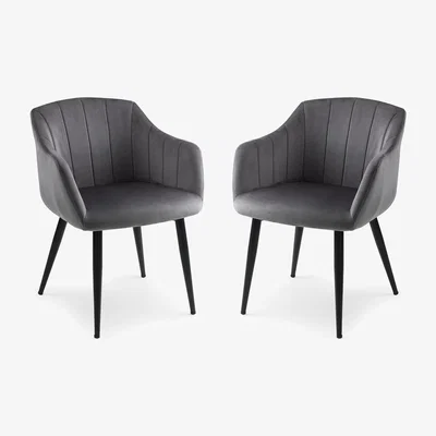 The Range Piero Square Table and 2 Hobart Chairs Set - Black