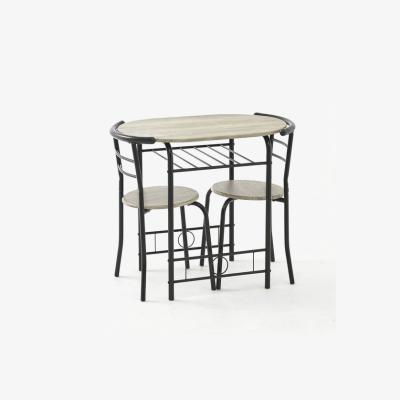 The Range Compact Dining Set - Grey/Black