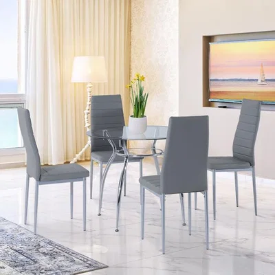 The Range 5pcs Dining Room Set  - Grey