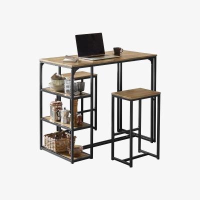 The Range Bar Set-1 Bar Table and 2 Stools - Neutral