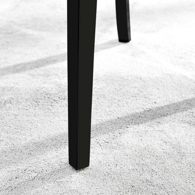 The Range Novara White Marble Effect Black Leg Table And 4 Belgravia Black Leg Chairs - Green