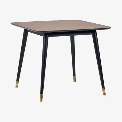 The Range Findlay Square Table and Delaunay Chairs Set - Yellow
